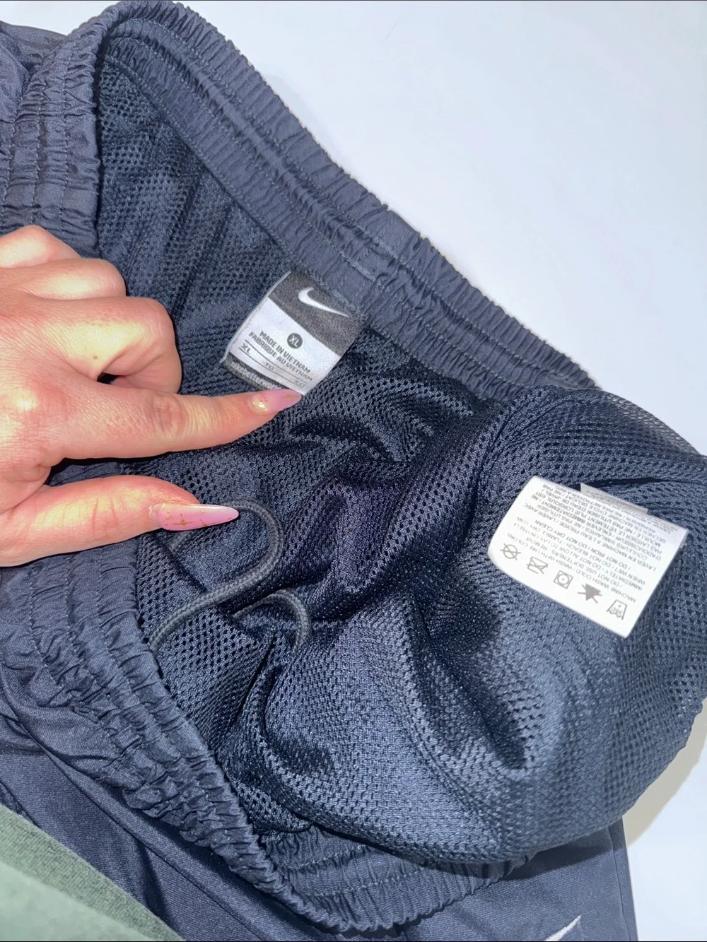 Nike Navy Blue Men's Lightweight Track Pants/ Windbreakers size XL